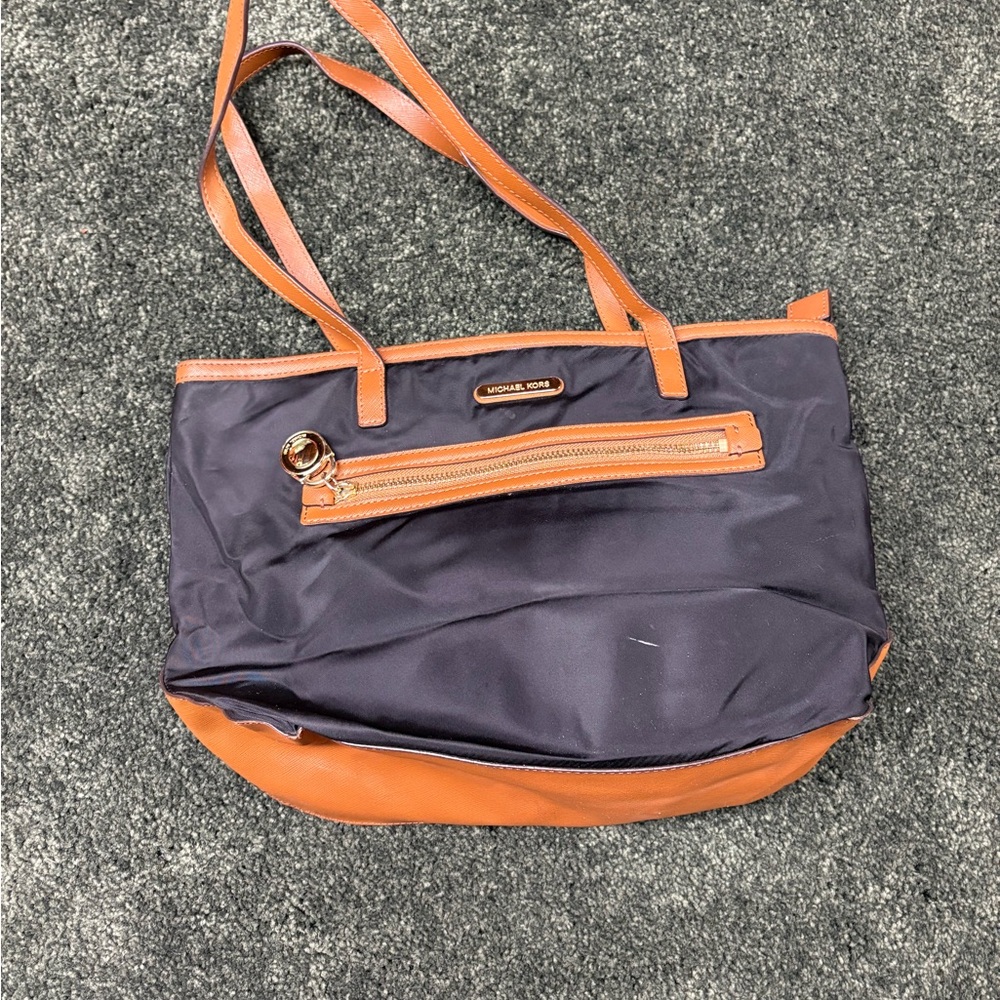 Michael Kors Black and Brown Tote